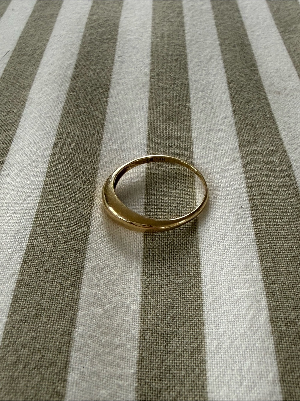 Catbird Petite Coupe Gold Dome Ring - Picture 3 of 8